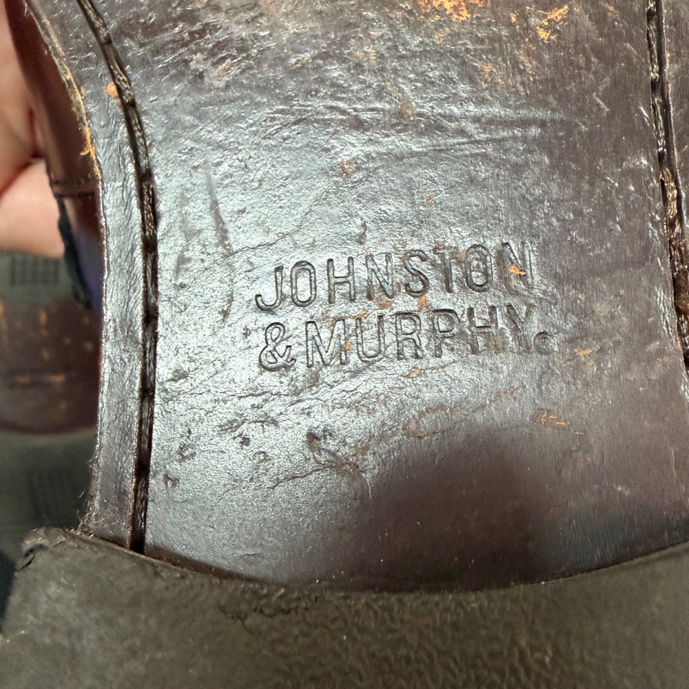 Johnston & Murphy Mens Burgundy Leather Penny Loafers 20-6283 Size 10M D14 - Picture 8 of 8